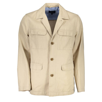 Gant Beige Cotton Men Jacket