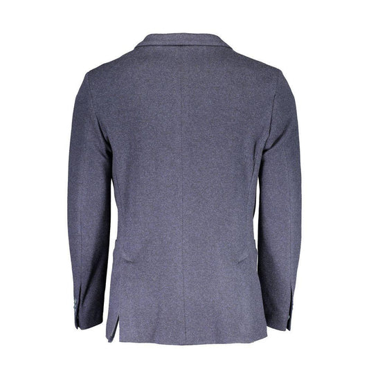 Gant Blue Cotton Men Jacket GA-5688-S-FBB-370