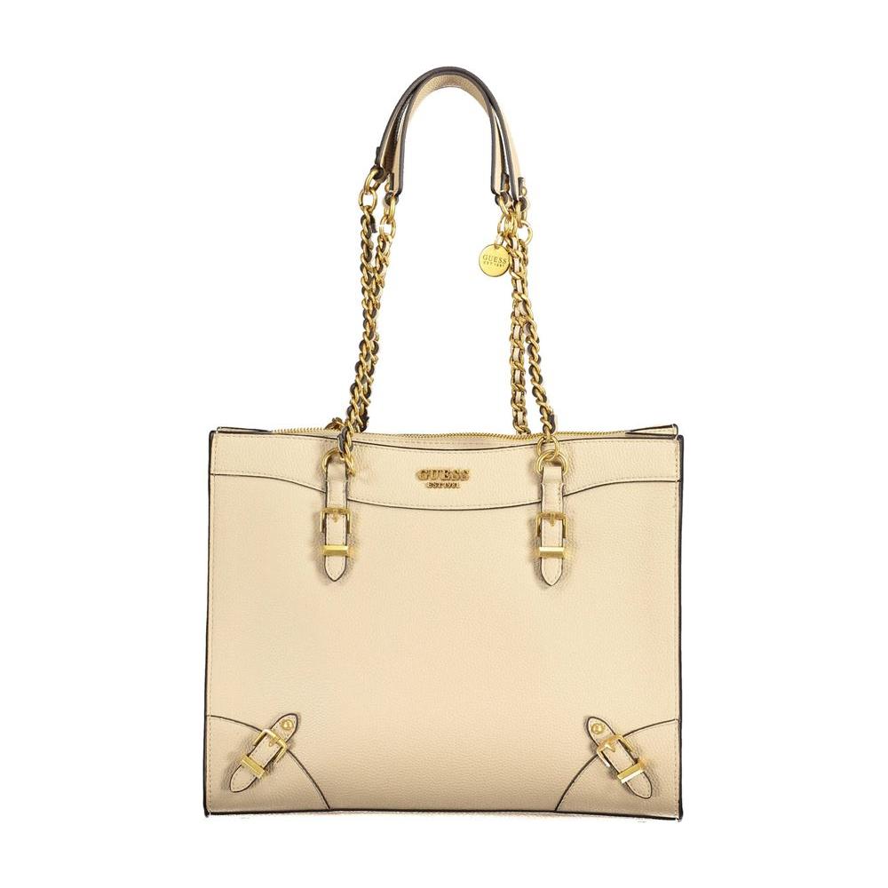 Front view with bag zipped and handles upright.