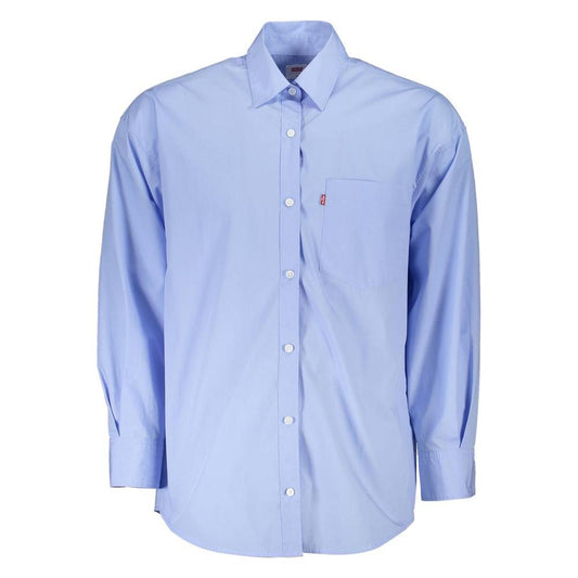 Levi's Light Blue Cotton Men Shirt