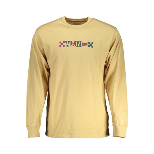 Vans Beige Cotton Men T-Shirt