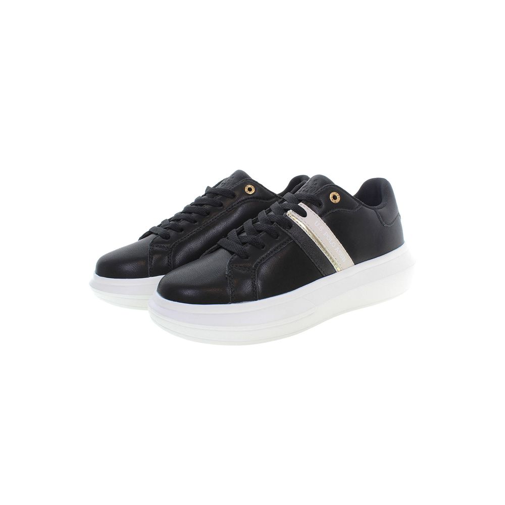 U.S. POLO ASSN. Black Polyester Sneaker