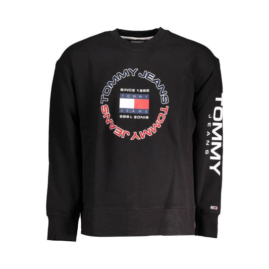 Tommy Hilfiger Black Cotton Men Sweater