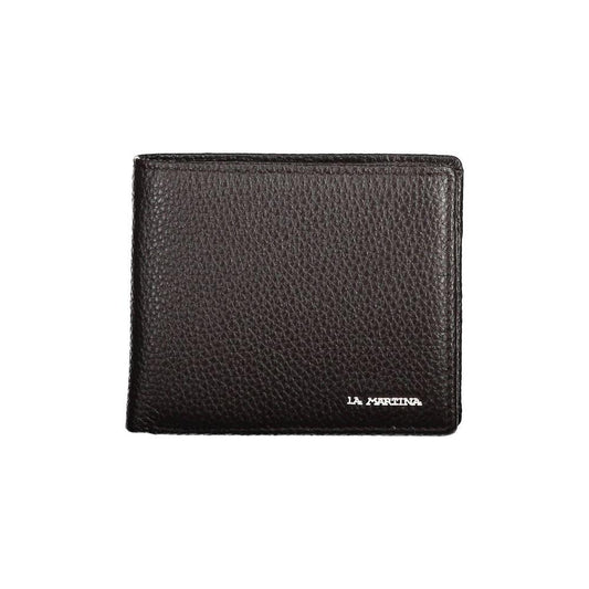 La Martina Brown Leather Men Wallet