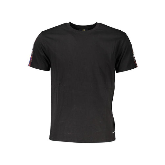 Cavalli Class Black Cotton Men T-Shirt