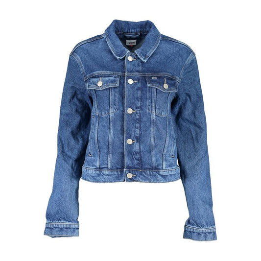 Tommy Hilfiger Blue Cotton Women Jacket