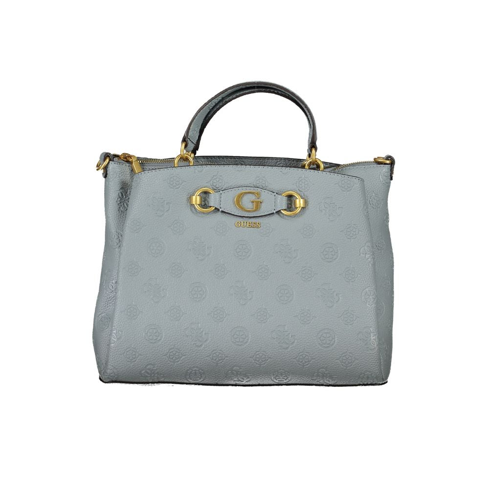 Front view with bag zipped and handles upright.