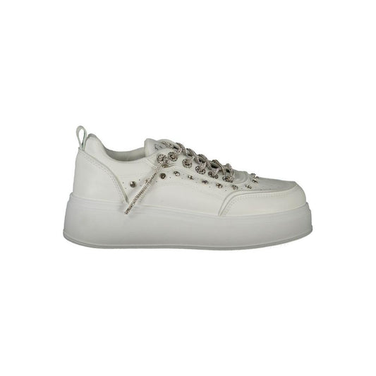 Laura Biagiotti White Polyethylene Women Sneaker LA-32793-EU40/US10