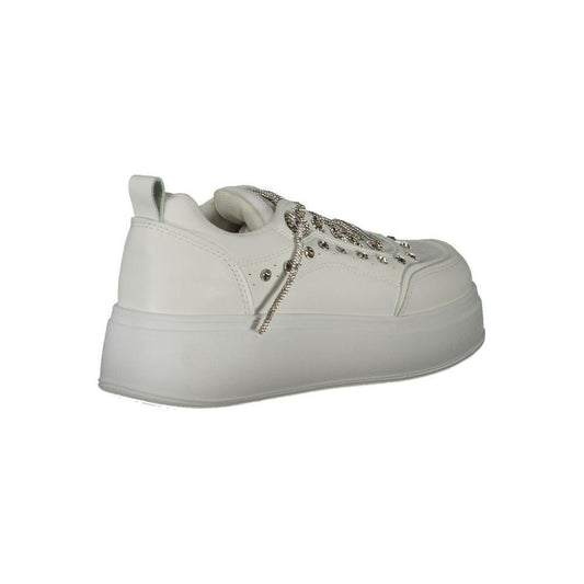 Laura Biagiotti White Polyethylene Women Sneaker LA-32793-EU40/US10