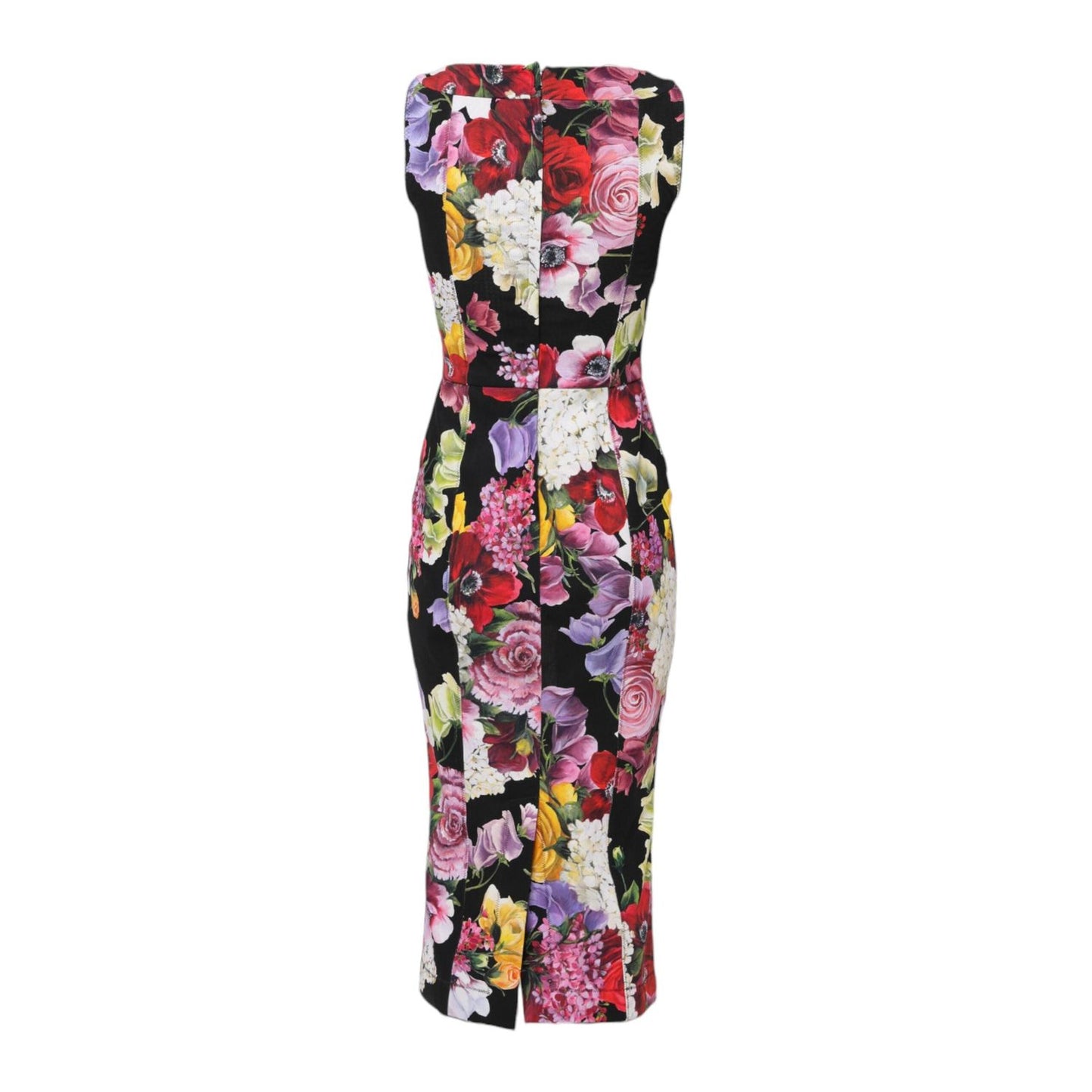 Dolce & Gabbana Multicolor Ortensia Patchwork Sheath Dress DR281256-38