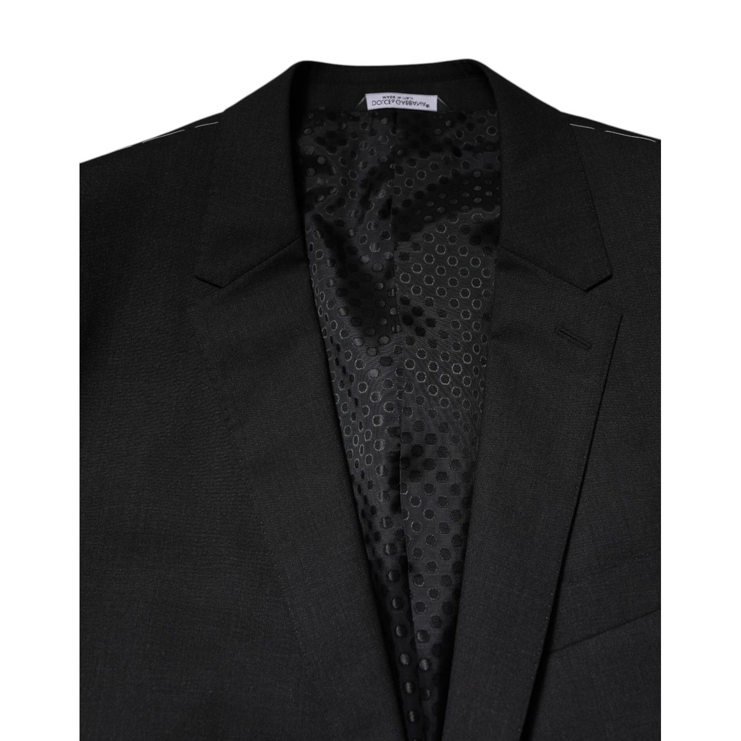 Dolce & Gabbana Dark Gray MARTINI Single Breasted Jacket
