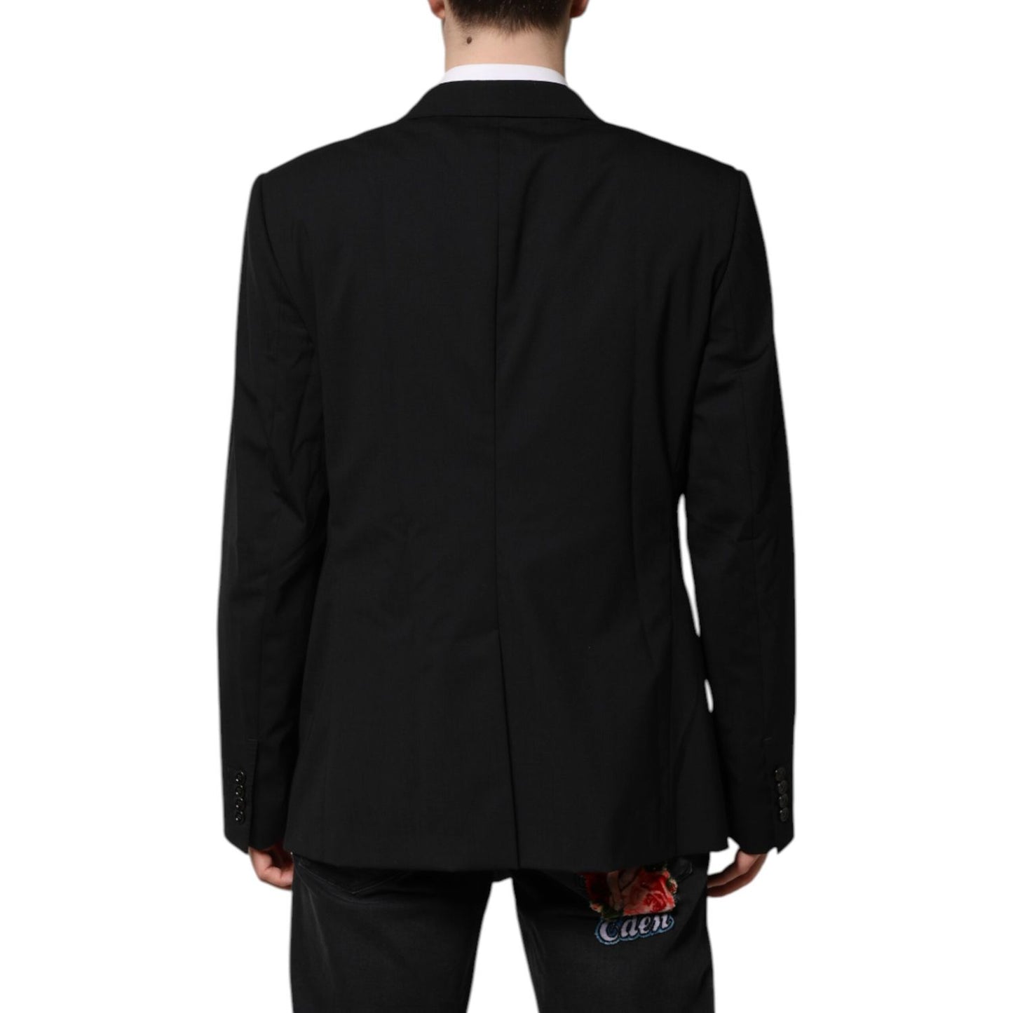 Dolce & Gabbana Black MARTINI Double Breasted Suit Jacket