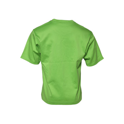 Dolce & Gabbana Green Graphic Printed Round Neck T-shirt