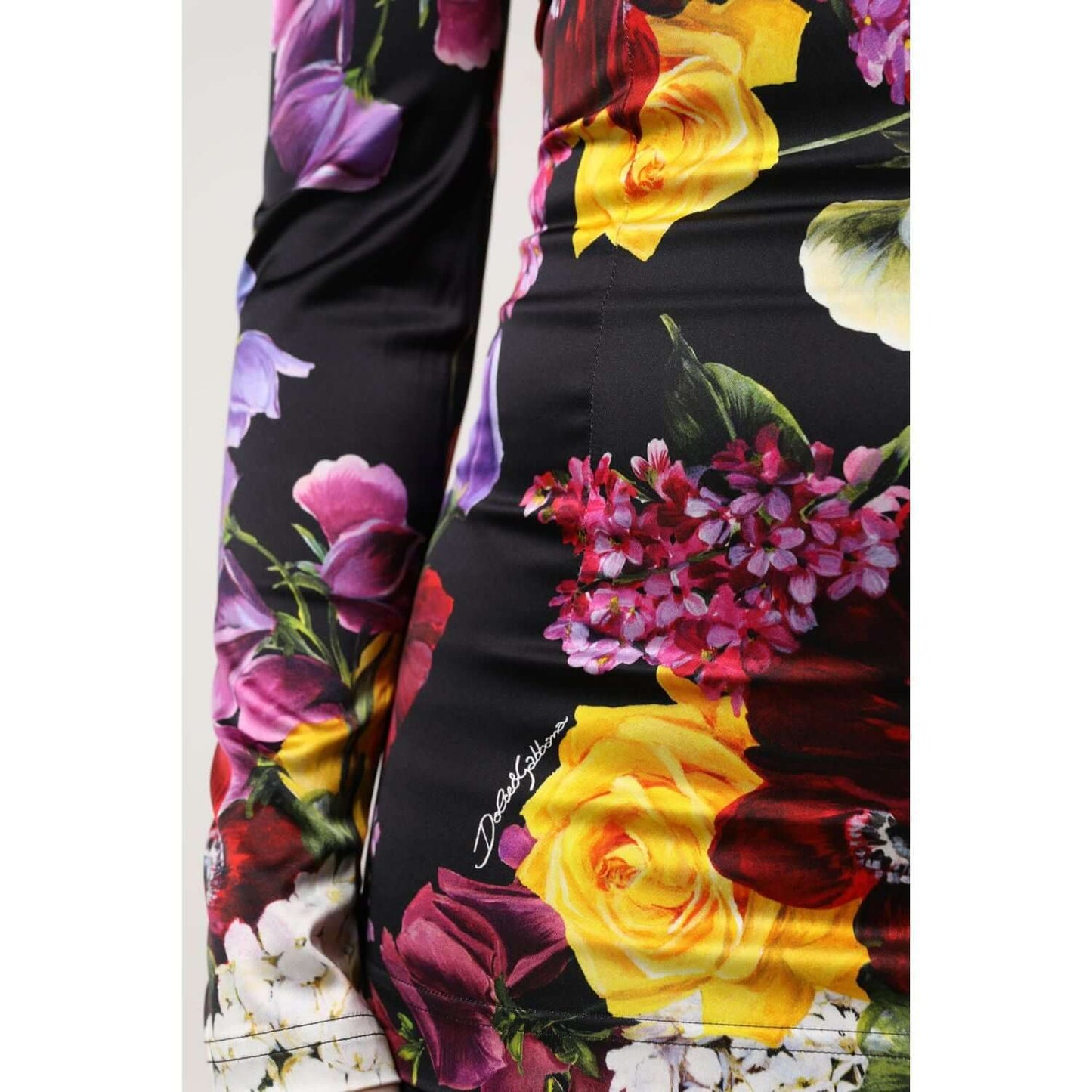 Dolce & Gabbana Multicolor Ortensies Long Sleeves Blouse Top TSH87590-40