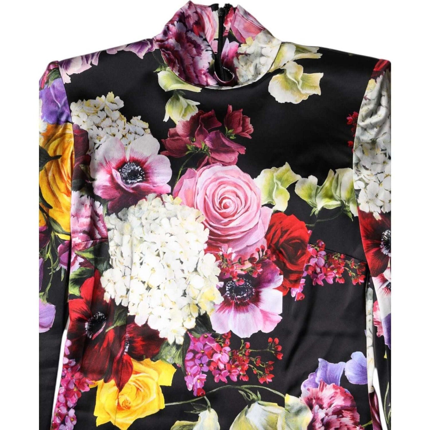 Dolce & Gabbana Multicolor Ortensies Long Sleeves Blouse Top TSH87590-40