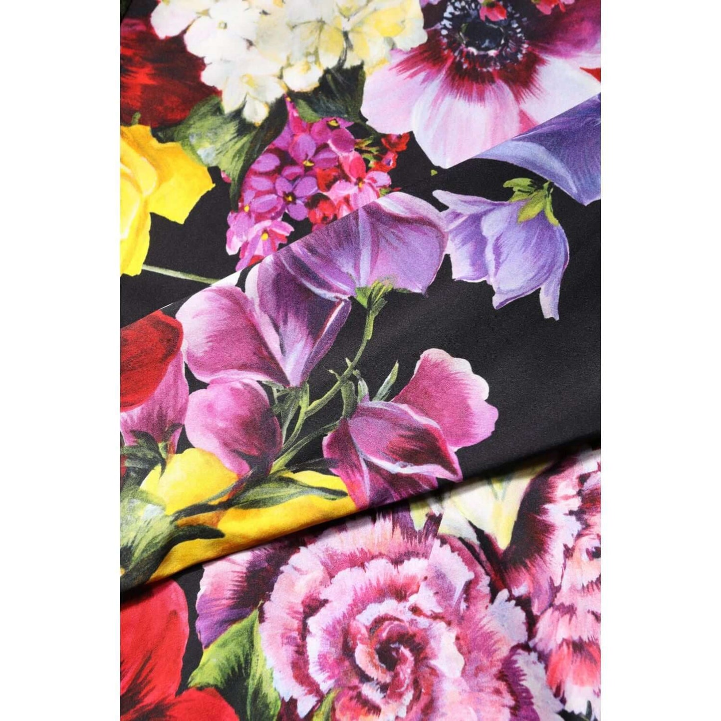 Dolce & Gabbana Multicolor Ortensies Long Sleeves Blouse Top TSH87590-40