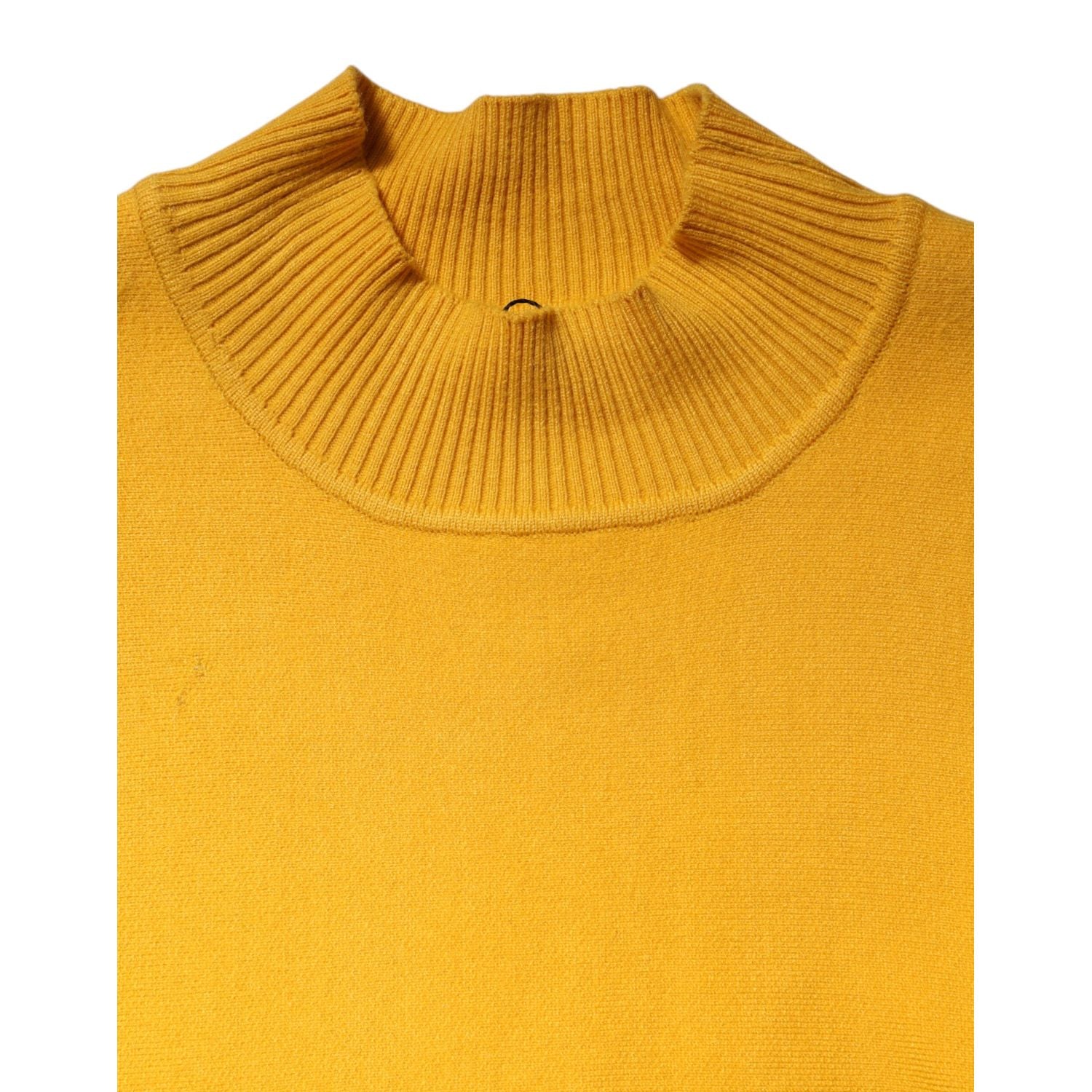 SIGNS Yellow Stripe Long Sleeve Overcoat Pullover Sweater