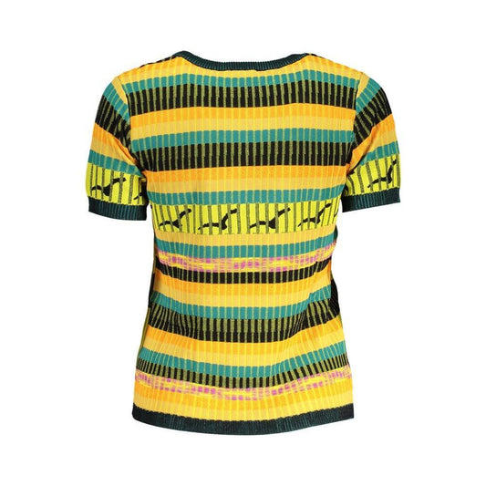 Desigual Yellow Viscose Women Sweater DE-37737-M