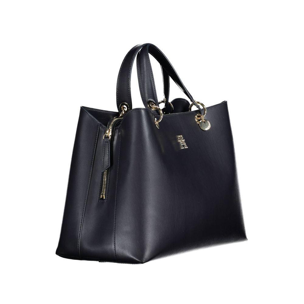 Front view with bag zipped and handles upright.