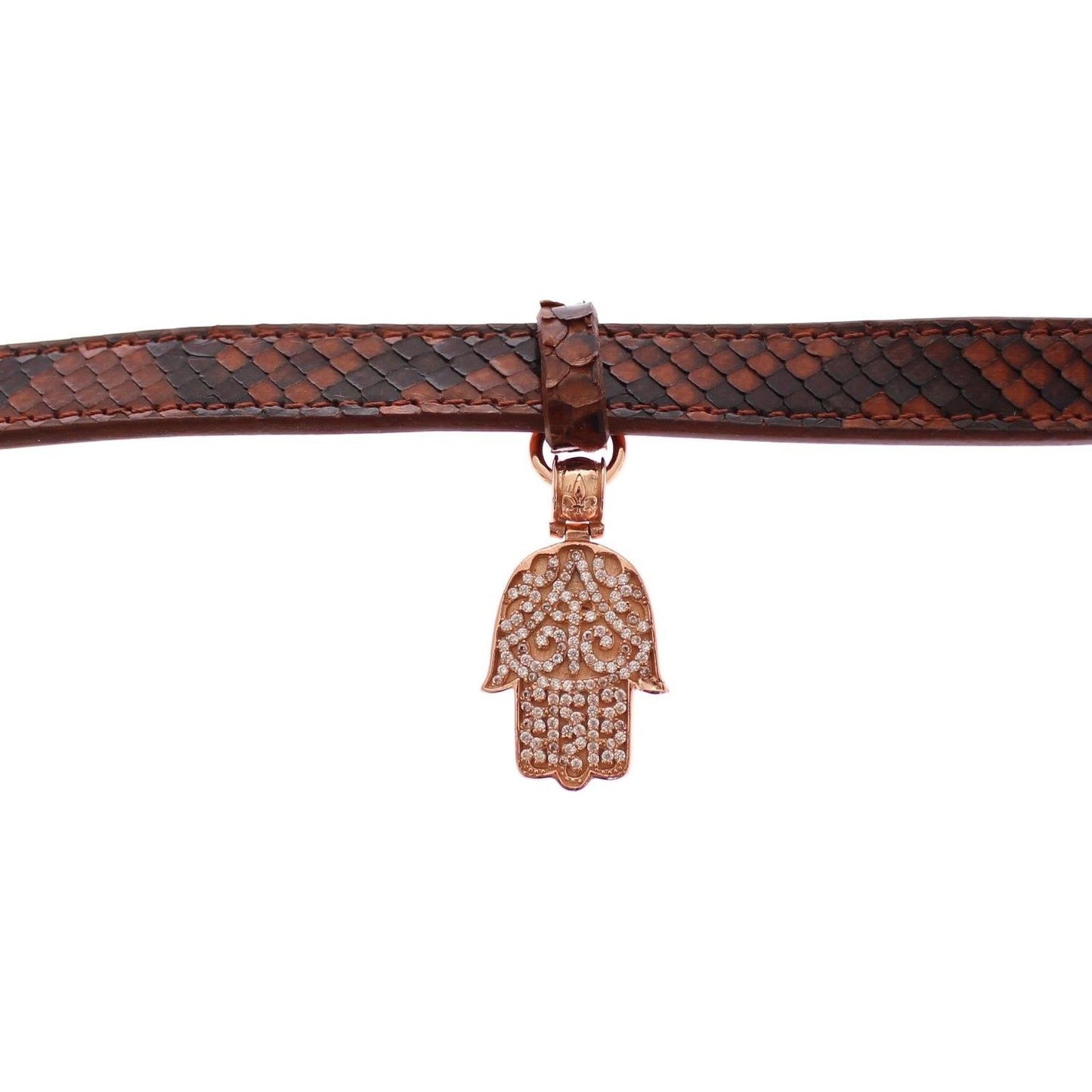 Nialaya CZ Hamsa Eye 18K Gold 925 Silver Bracelet NIA10153-1