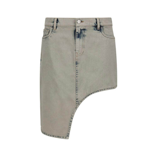 Coperni Asymmetric denim Miniskirt CO-COPJ89F2035GRY-IT36 | XS