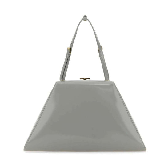 Prada Gray Leather Handbag PR-15429
