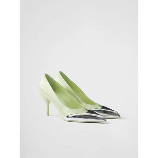 Prada Satin And Metallic Leather Pumps 1I968N_049_F065J_F_A085_35.5