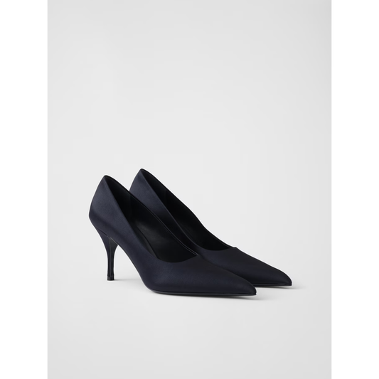 Prada Blue Satin Pumps 1I484N_049_F0008_F_A085_37