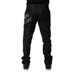 Dolce & Gabbana Black Graphic Embroidery Men Pants PAN76435-44