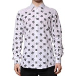 Dolce & Gabbana White MARTINI DG Logo Print Formal Shirt TSH906779-42