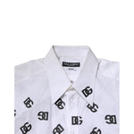 Dolce & Gabbana White MARTINI DG Logo Print Formal Shirt TSH906779-42