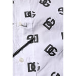 Dolce & Gabbana White MARTINI DG Logo Print Formal Shirt TSH906779-42