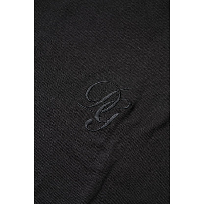 Dolce & Gabbana Dark Gray Cotton DG Logo Sweatshirt Sweater