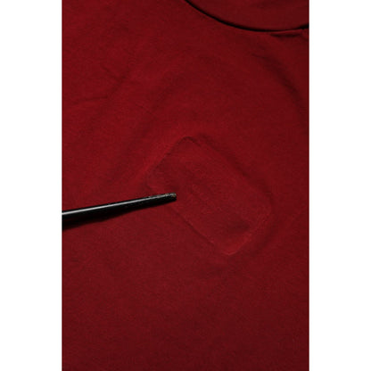 Dolce & Gabbana Dark Red Men Crew Neck Short Sleeve T-shirt