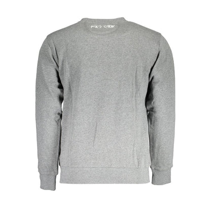 La Martina Gray Cotton Sweatshirt