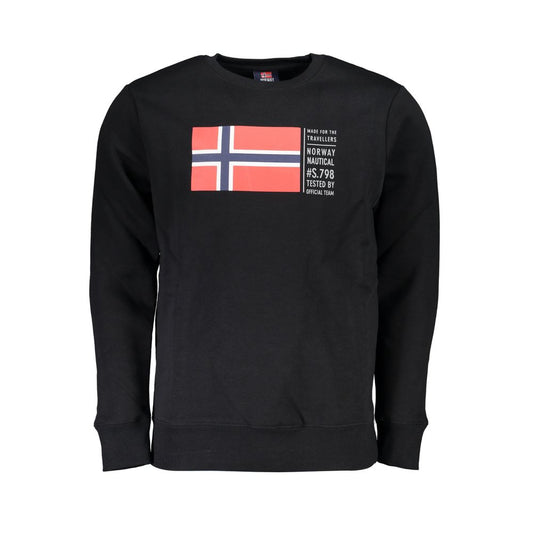 Norway 1963 Black Cotton Men Sweater