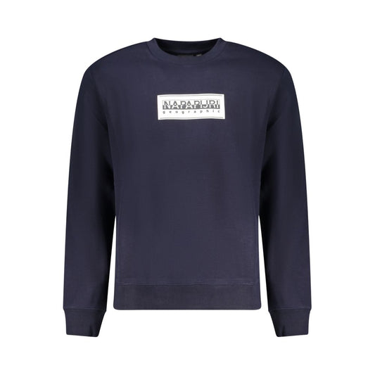 Napapijri Blue Cotton Men Sweater