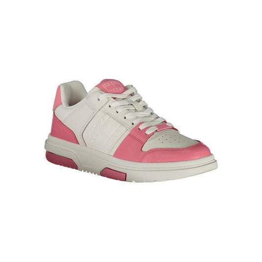 Tommy Hilfiger Pink Leather Women Sneaker