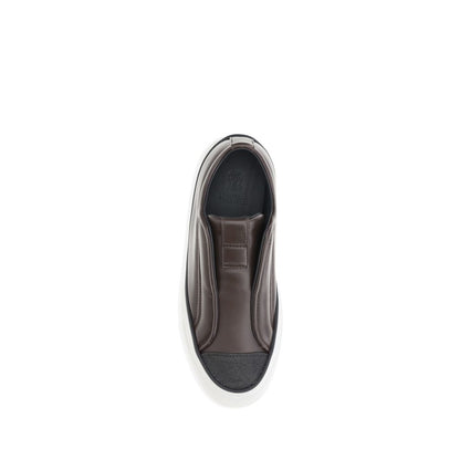 Brunello Cucinelli Black Rubber Low Top Sneakers