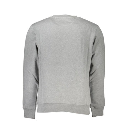 La Martina Gray Cotton Sweatshirt