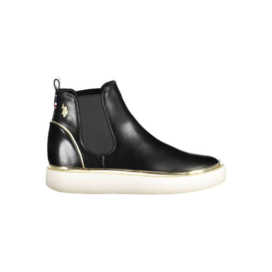 U.S. POLO ASSN. Black Polyester Women Boot US-37065-EU36/US6