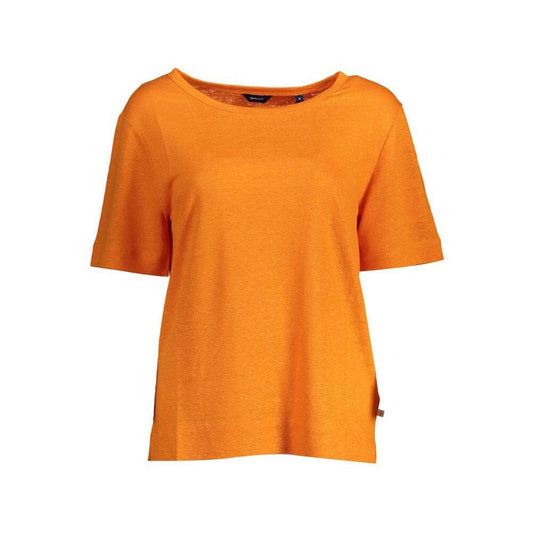 Gant Orange Linen Women Top GA-37844-S