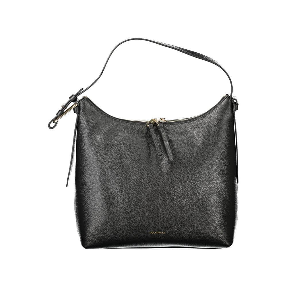 Front view with bag zipped and handles upright.
