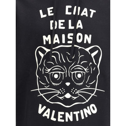 Valentino Black Cotton Sweatshirt