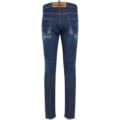 Dsquared² Blue Cotton Men Jeans
