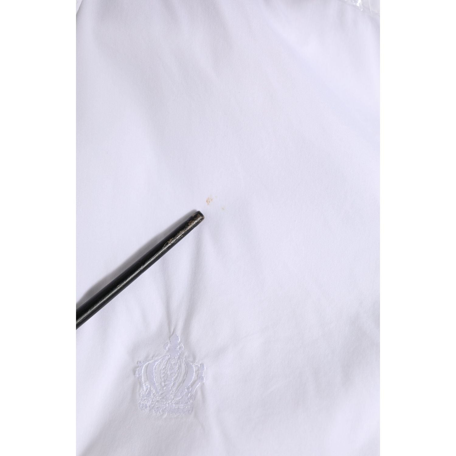 Dolce & Gabbana White GOLD Cotton Men Dress Formal Shirt