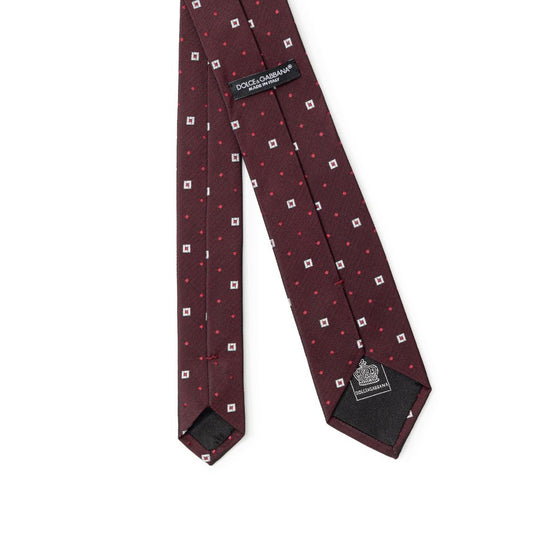 Dolce & Gabbana Bordeaux Silk Ties & Bowty DO&-825566520011036