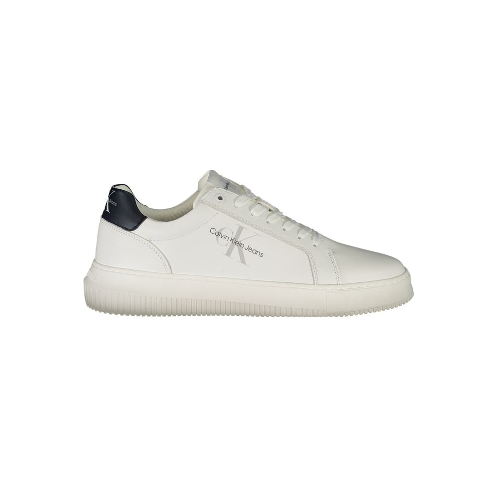Calvin Klein Bianco Leather Men Sneaker 1728,67403481248,Athletic - Sneakers - Shoes,Calvin Klein,EU40/US7,EU41/US8,EU42/US9,EU43/US10,EU44/US11,EU45/US12,Men,New with tags,Shoes,Sneakers - Shoes,White