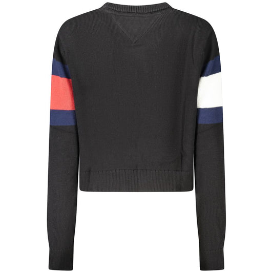 Tommy Hilfiger Black Cotton Women Sweater TO-36244-L