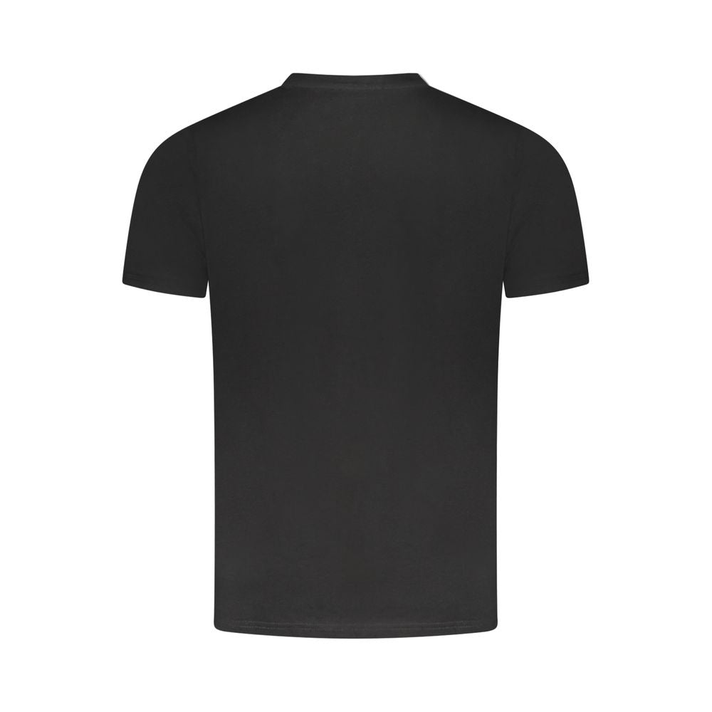 Cavalli Class Black Cotton Men T-Shirt